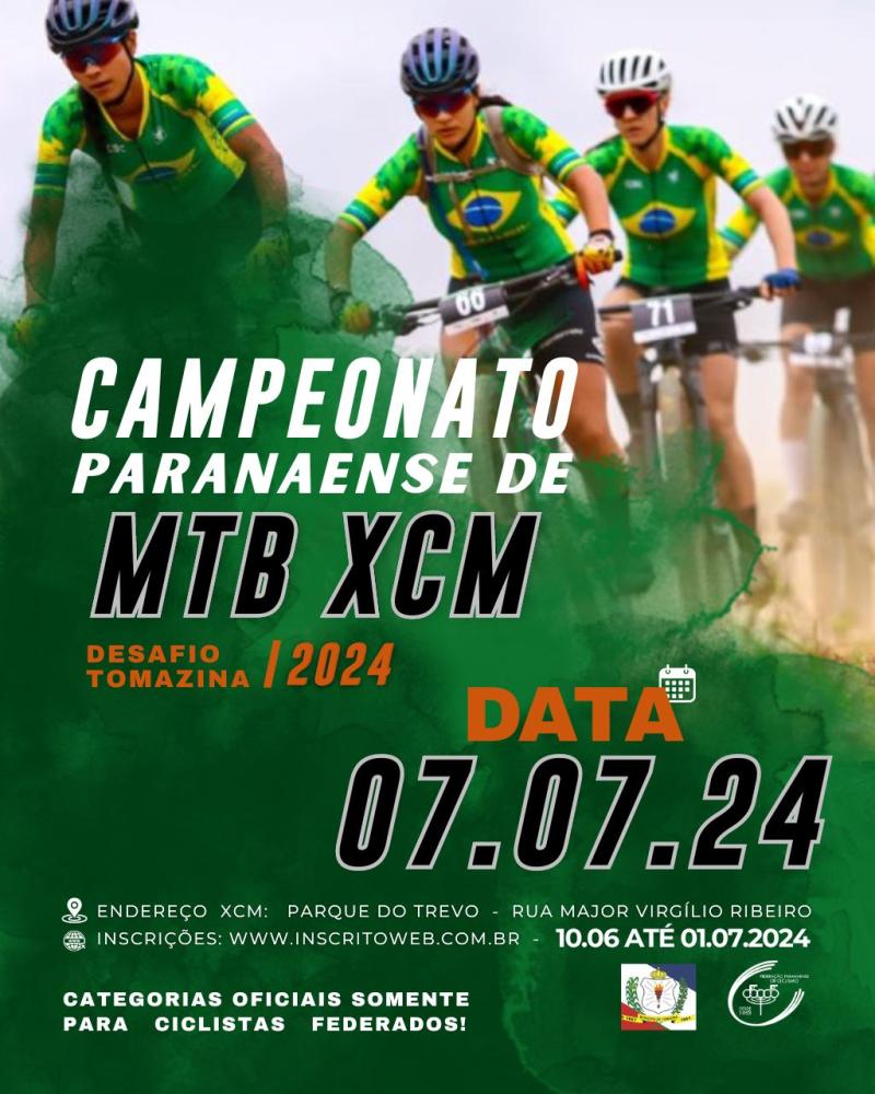 NÃO FEDERADOS - CAMPEONATO PARANAENSE DE MTB XCM 2024 DESAFIO TOMAZINA